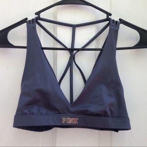 VS Pink Strappy Sports Bra XS EUC